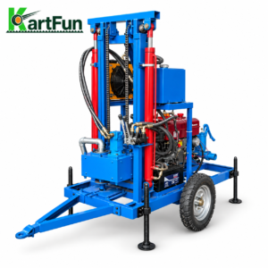 Water Well Drill Diesel dual-hydraulic well drilling machine