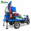 Water Well Drill Diesel dual-hydraulic well drilling machine with motorcycle version