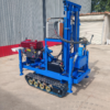 Water Well Drill Diesel two-cylinder hydraulic with track-mounted model